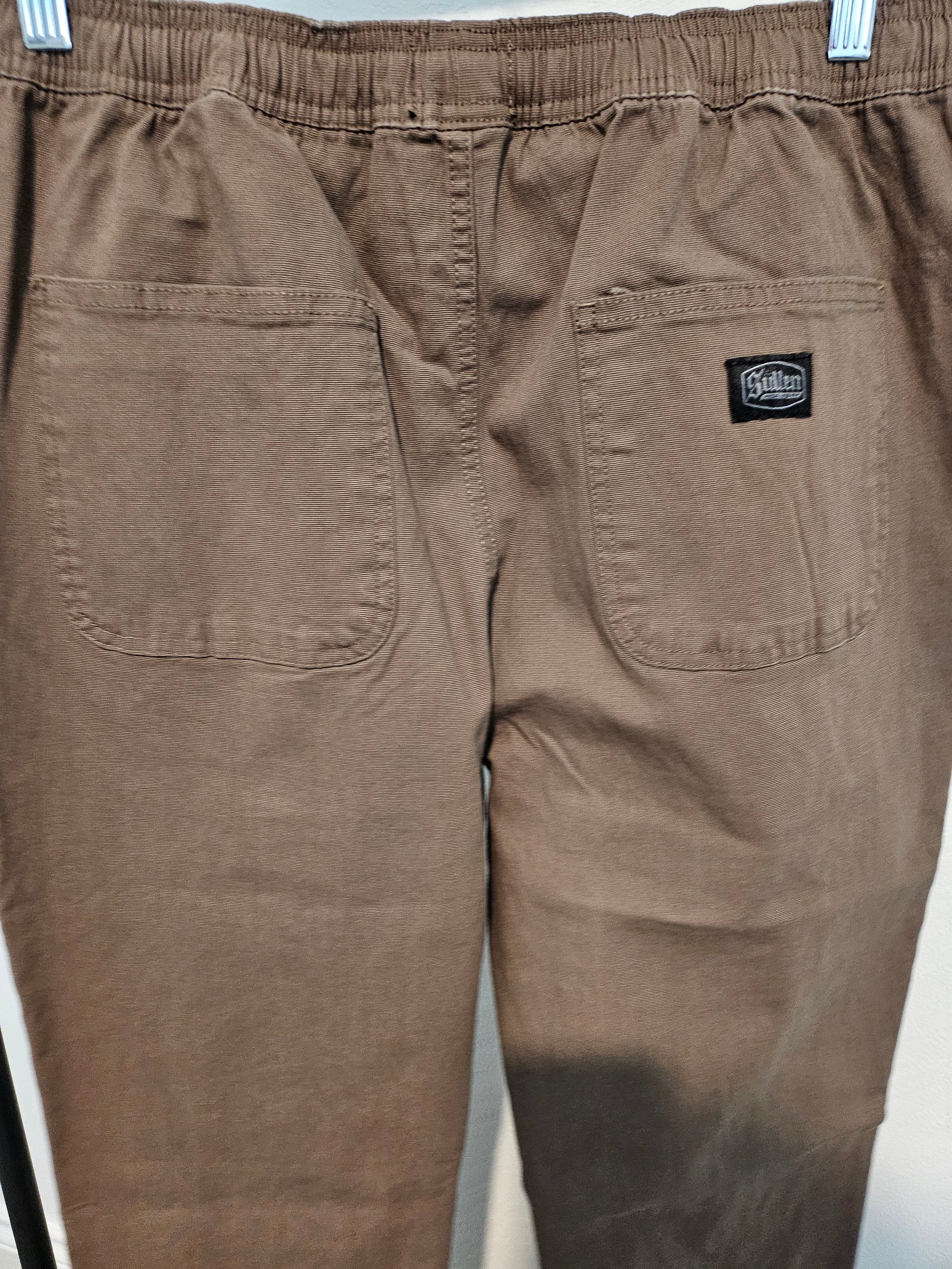 Stretched E-Waist Canvas Pants (Walnut)