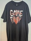 WOMENS GAME DAY HEART T-SHIRT