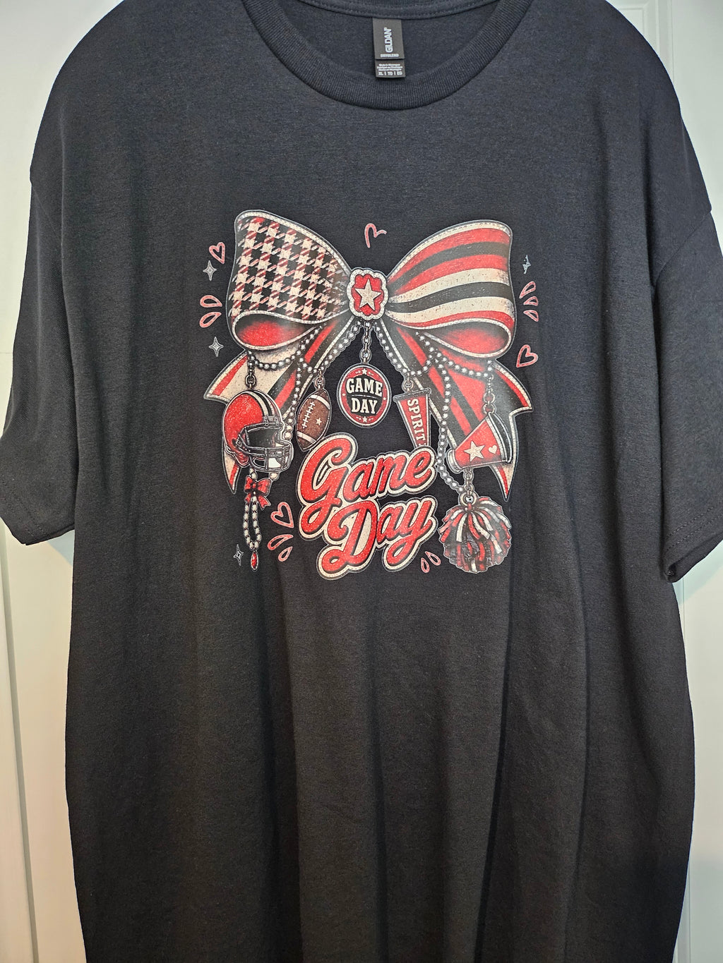 WOMENS GAME DAY BOW T-SHIRT