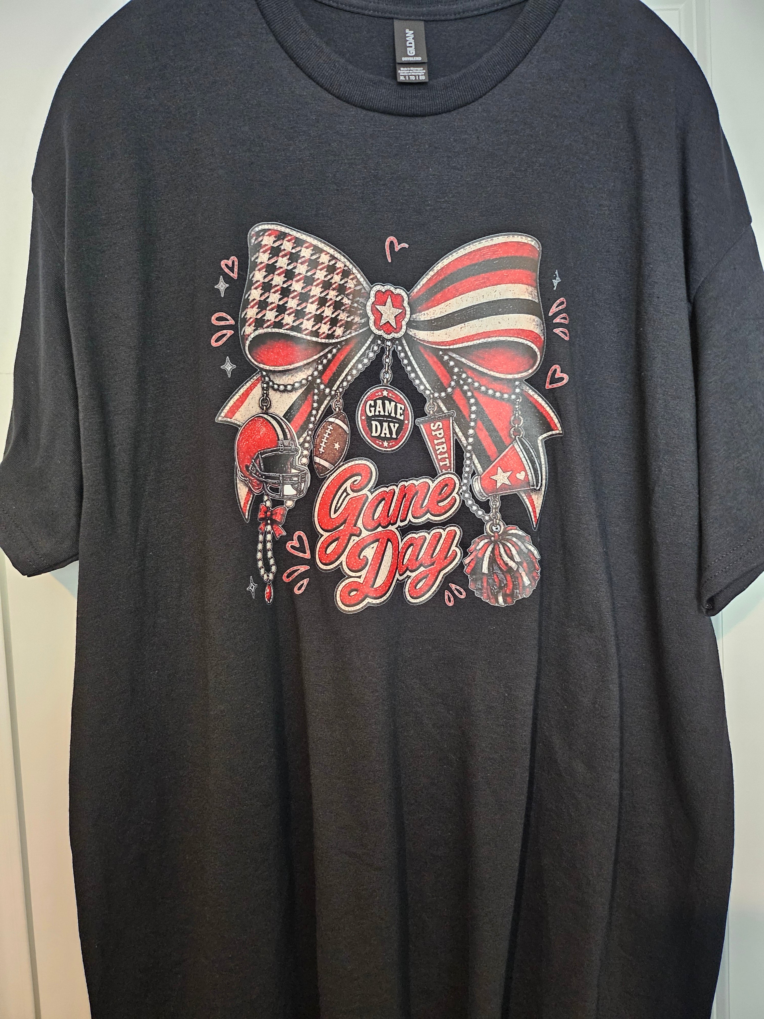 WOMENS GAME DAY BOW T-SHIRT