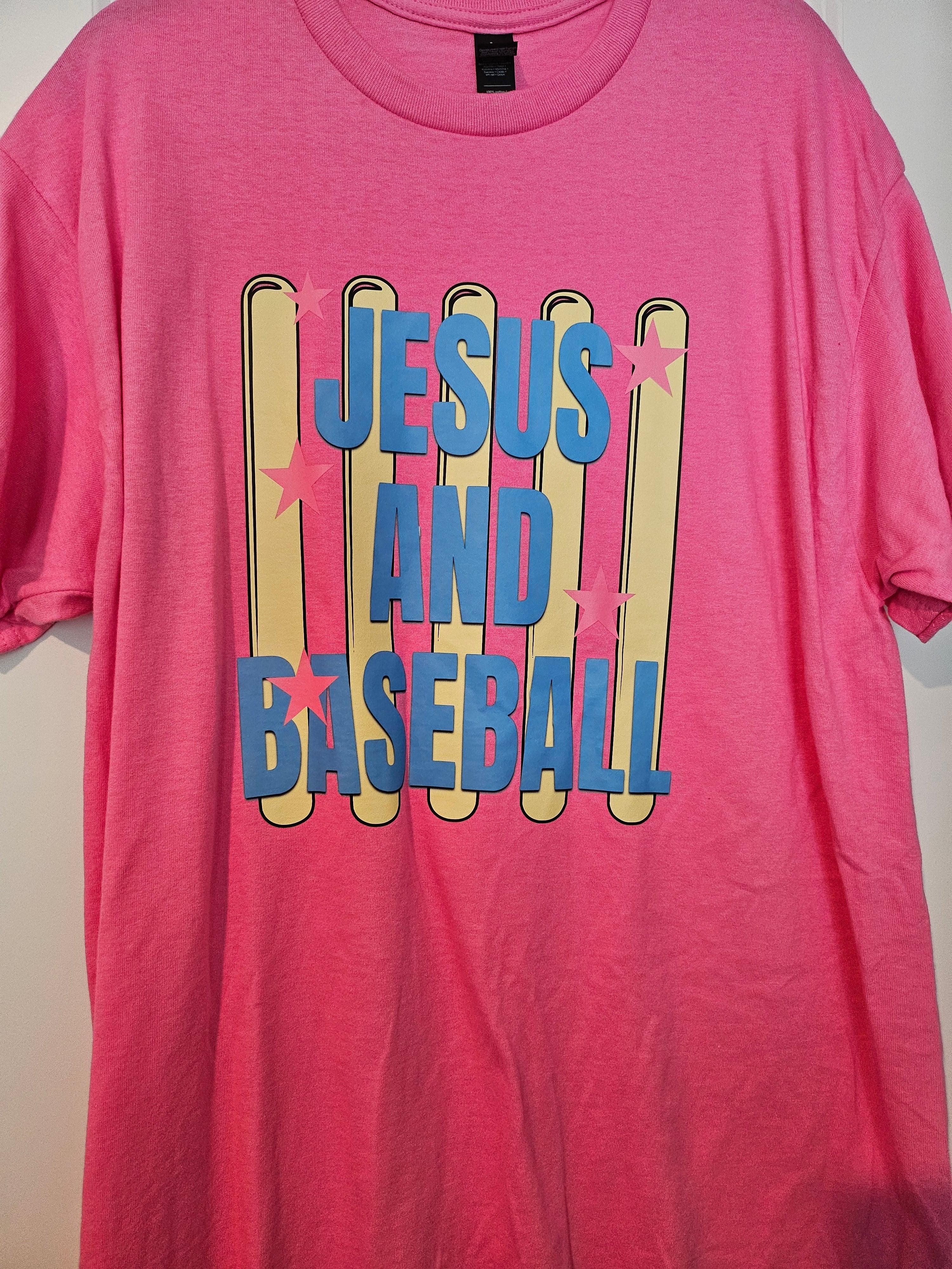 JESUS AND BASEBALL T-SHIRT