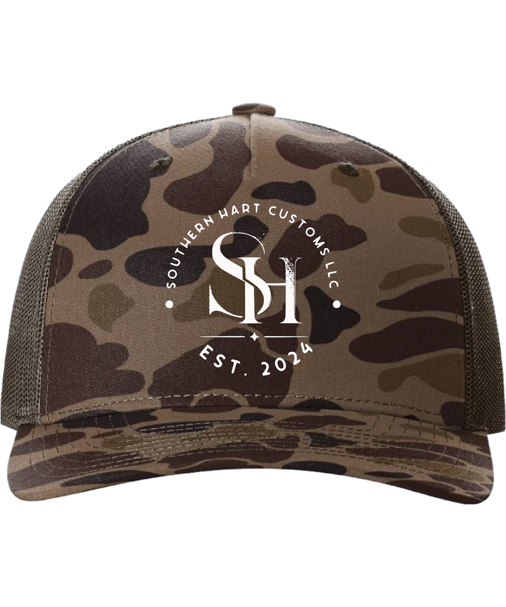Richardson 112-PFP Camo Cap with your Own Custom LOGO
