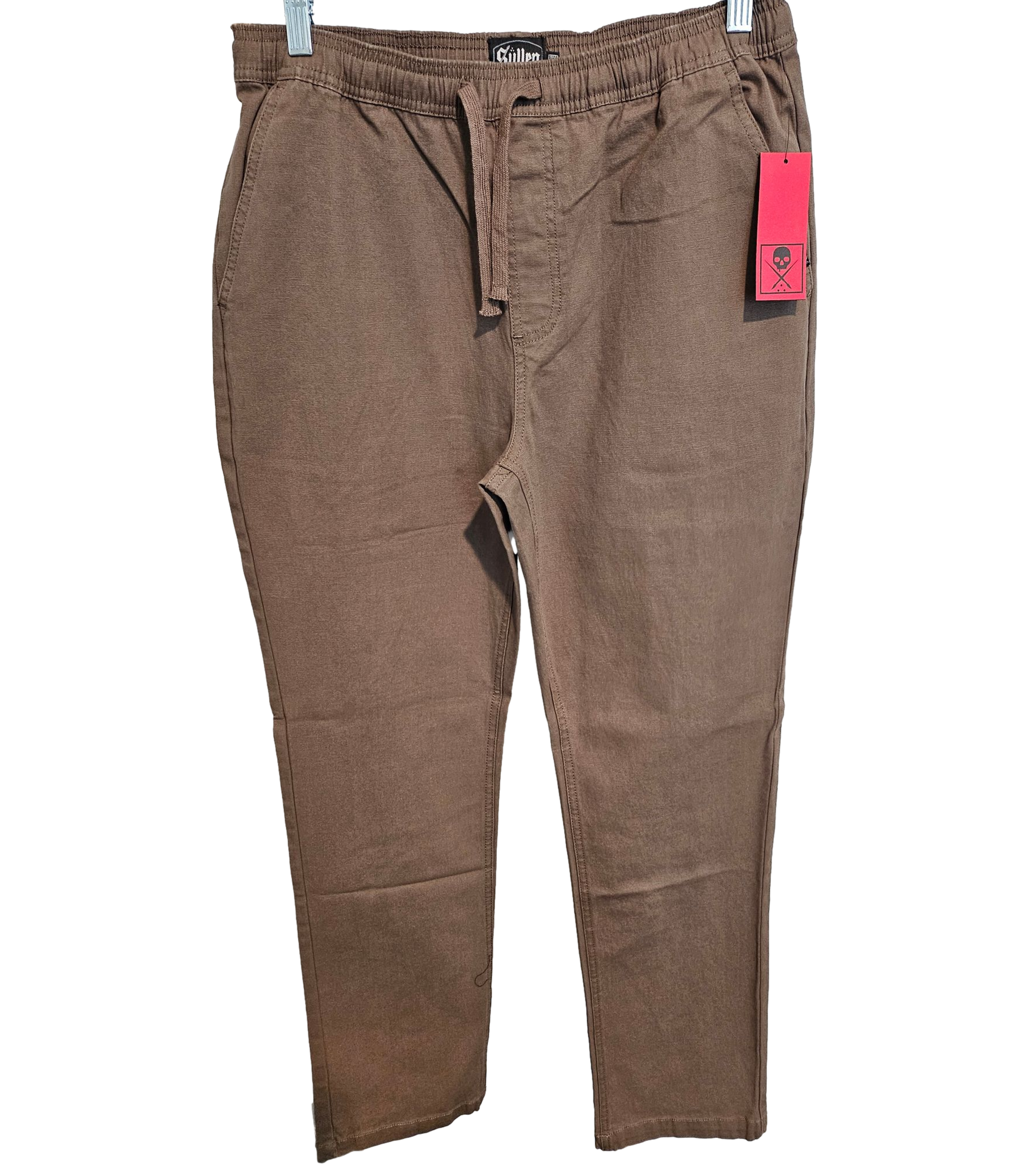 Stretched E-Waist Canvas Pants (Walnut)