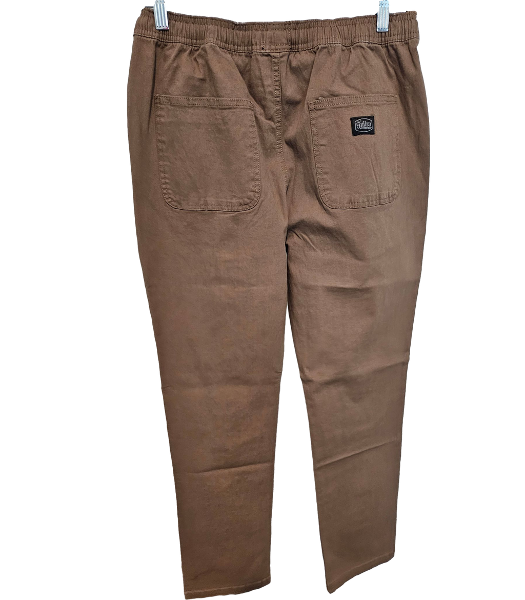 Stretched E-Waist Canvas Pants (Walnut)