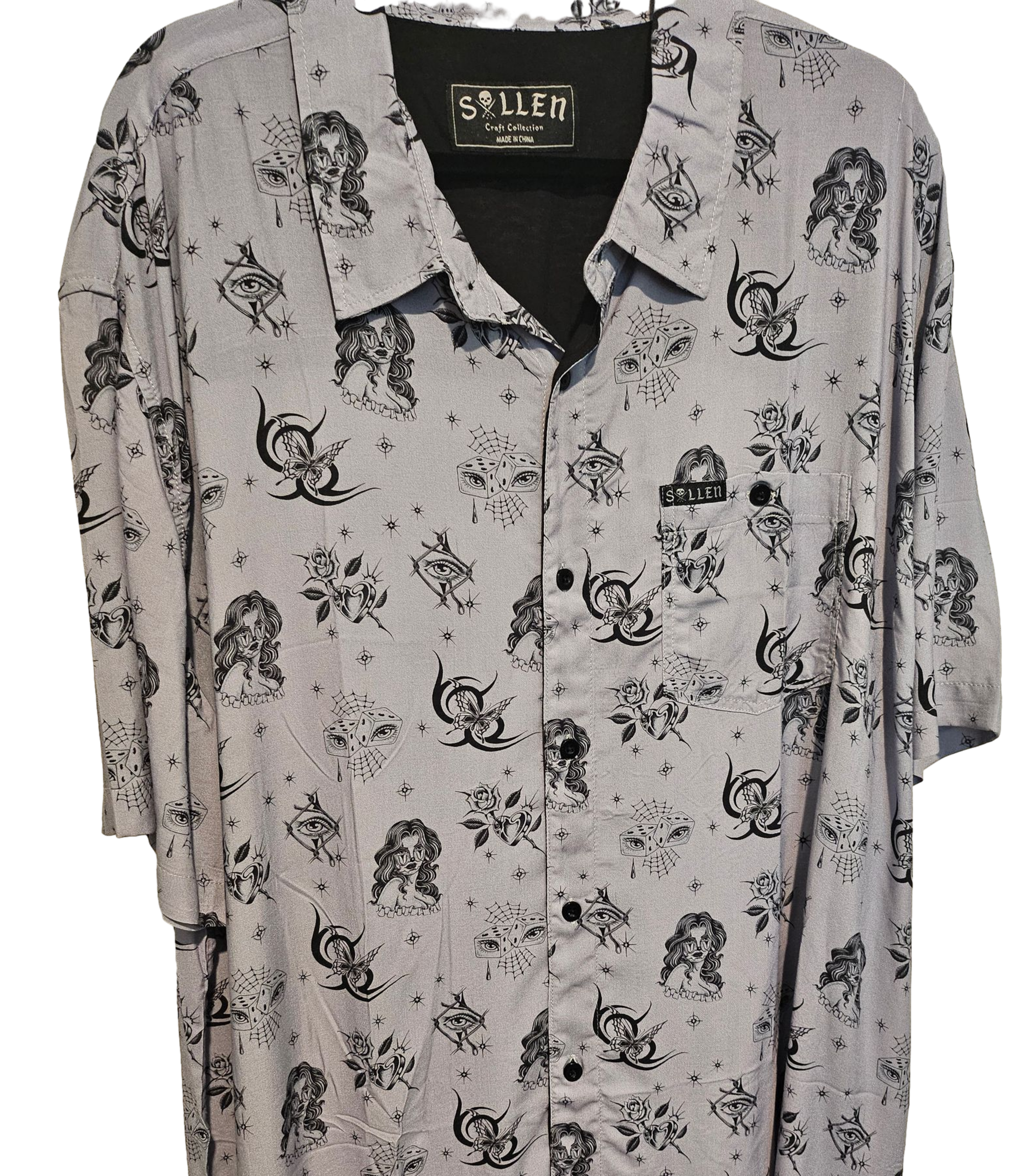 Garza Flash Woven Button-up