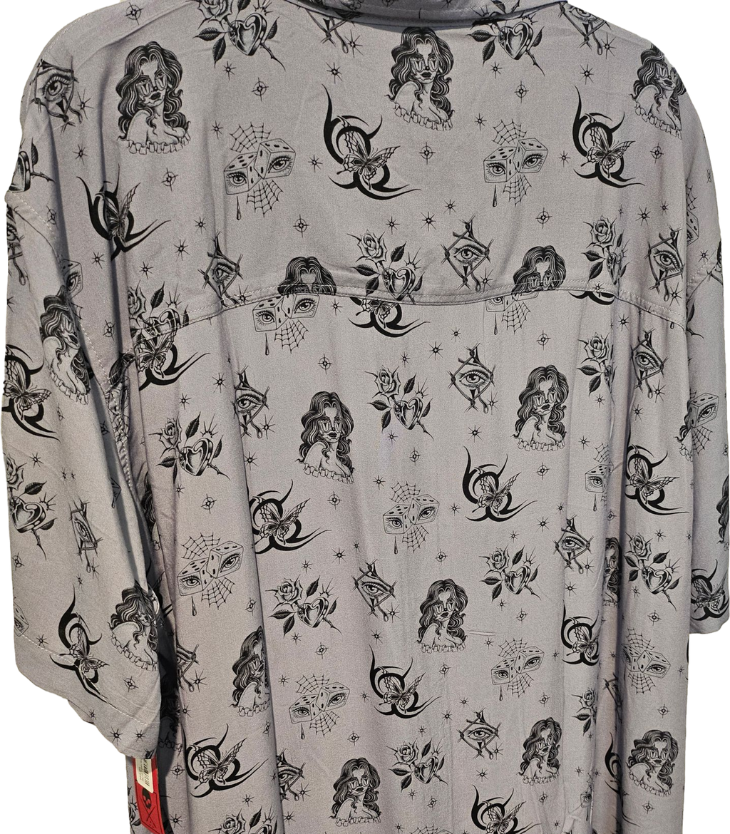 Garza Flash Woven Button-up