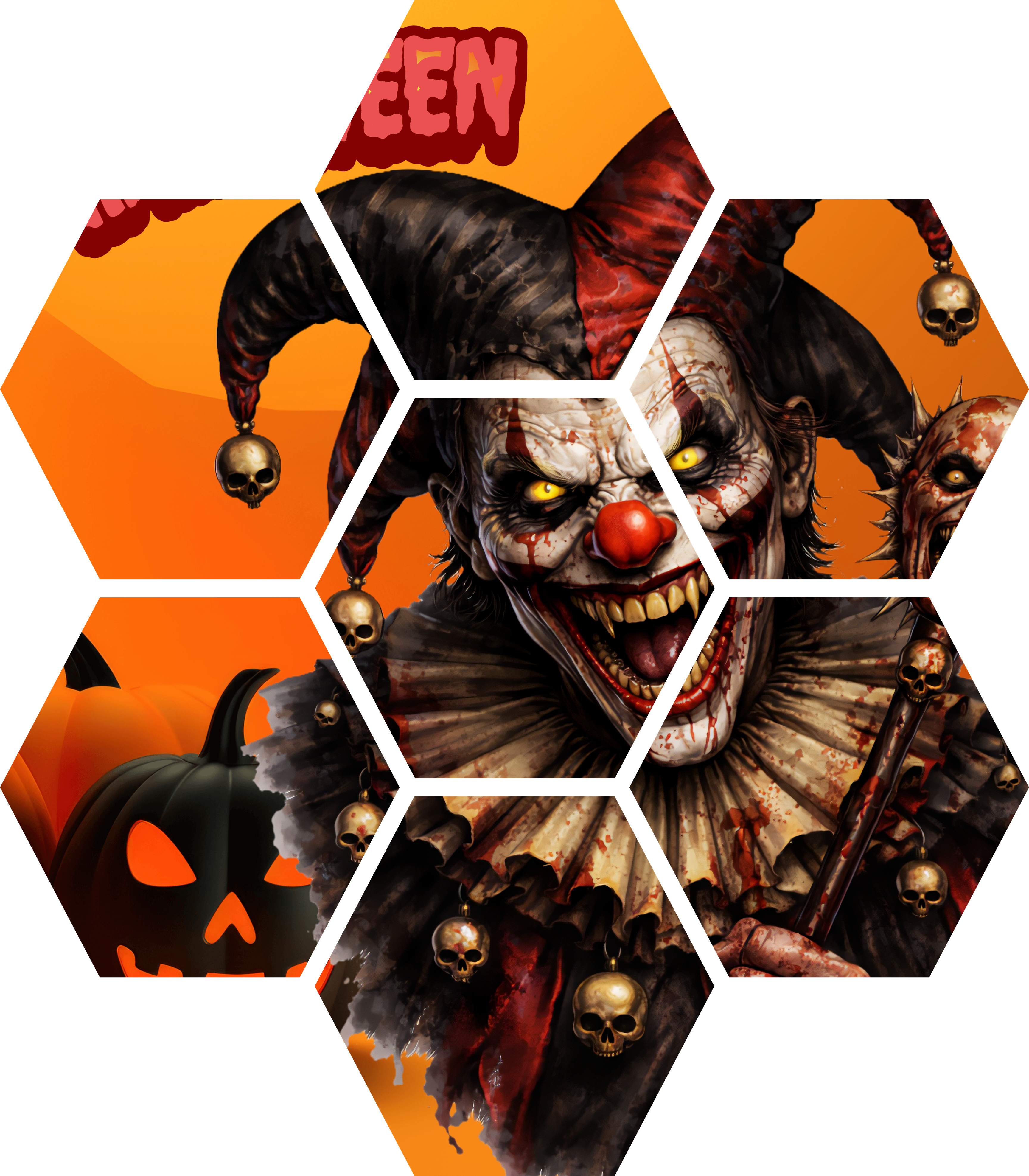Evil Clown Halloween T-shirt