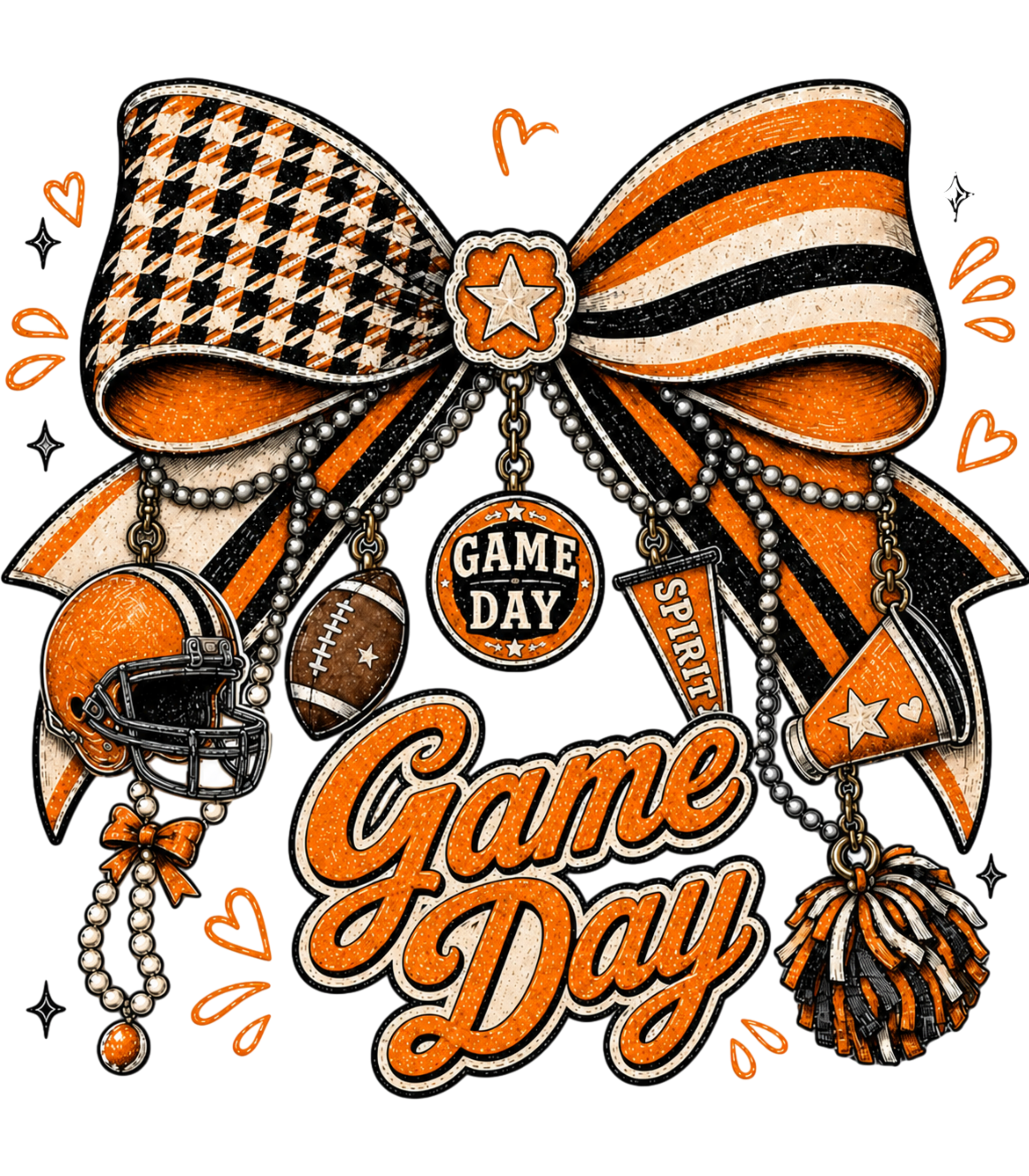 Game Day Orange/Black T-shirt