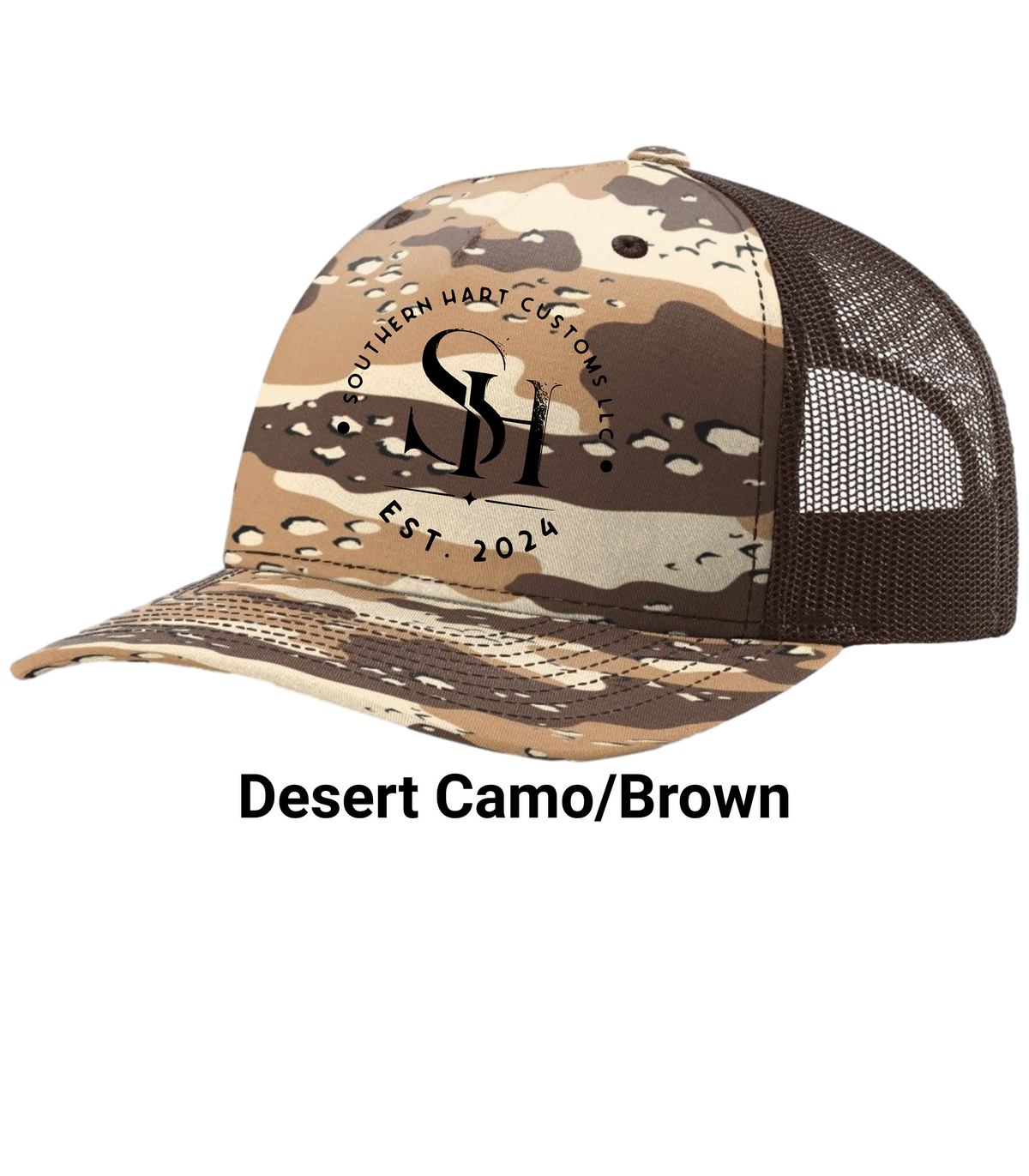 Richardson 112-PFP Camo Cap with your Own Custom LOGO