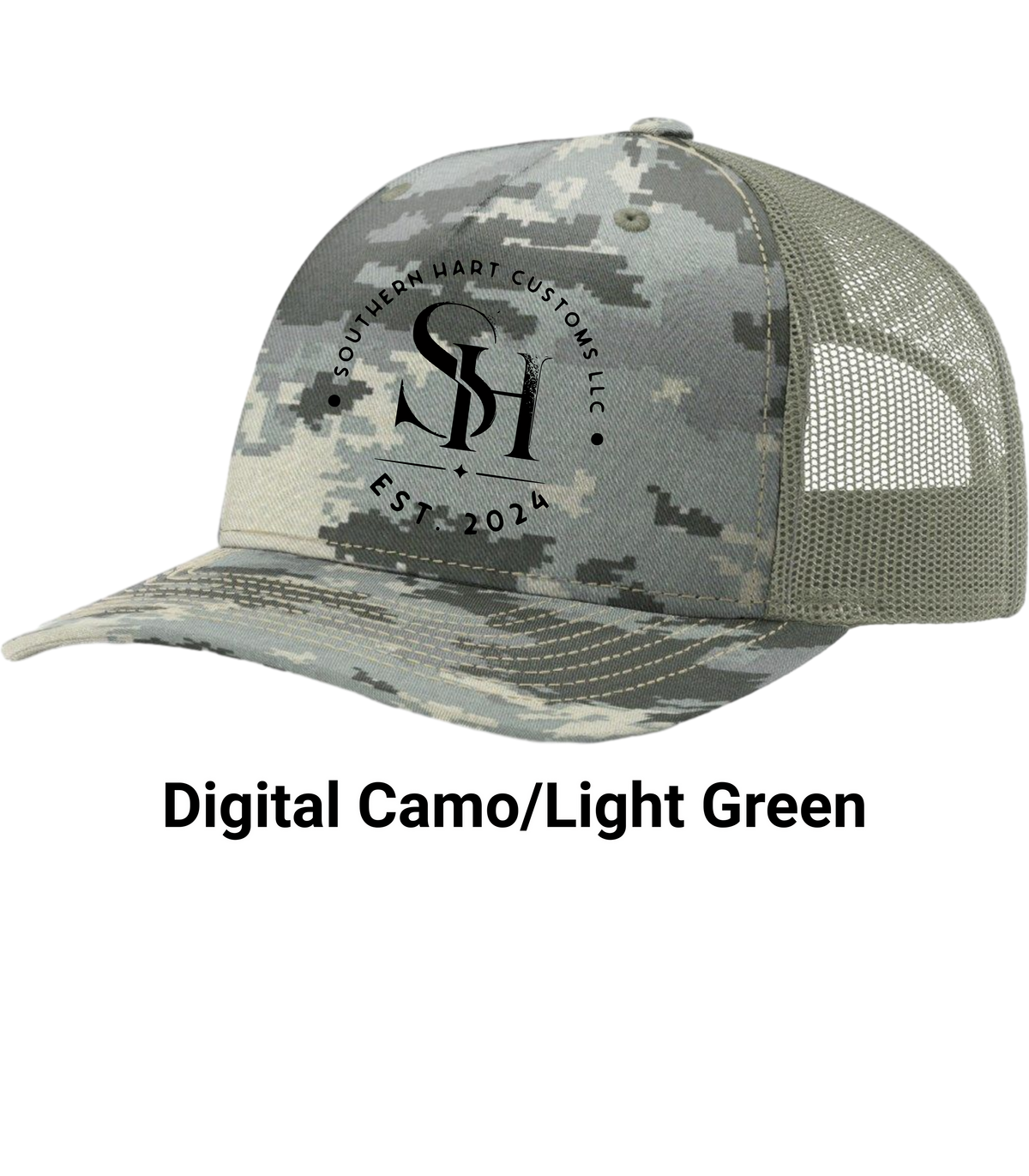Richardson 112-PFP Camo Cap with your Own Custom LOGO